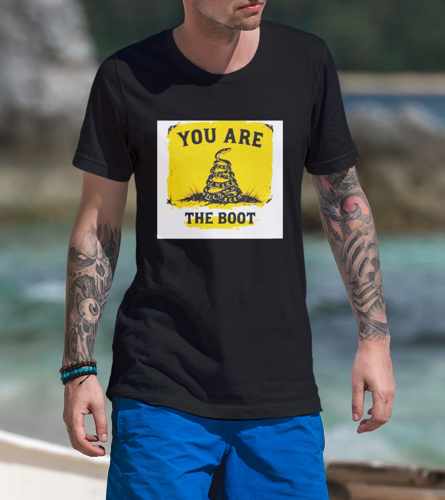 You Are The Boot ICE Gadsden Snake Yellow T-Shirt