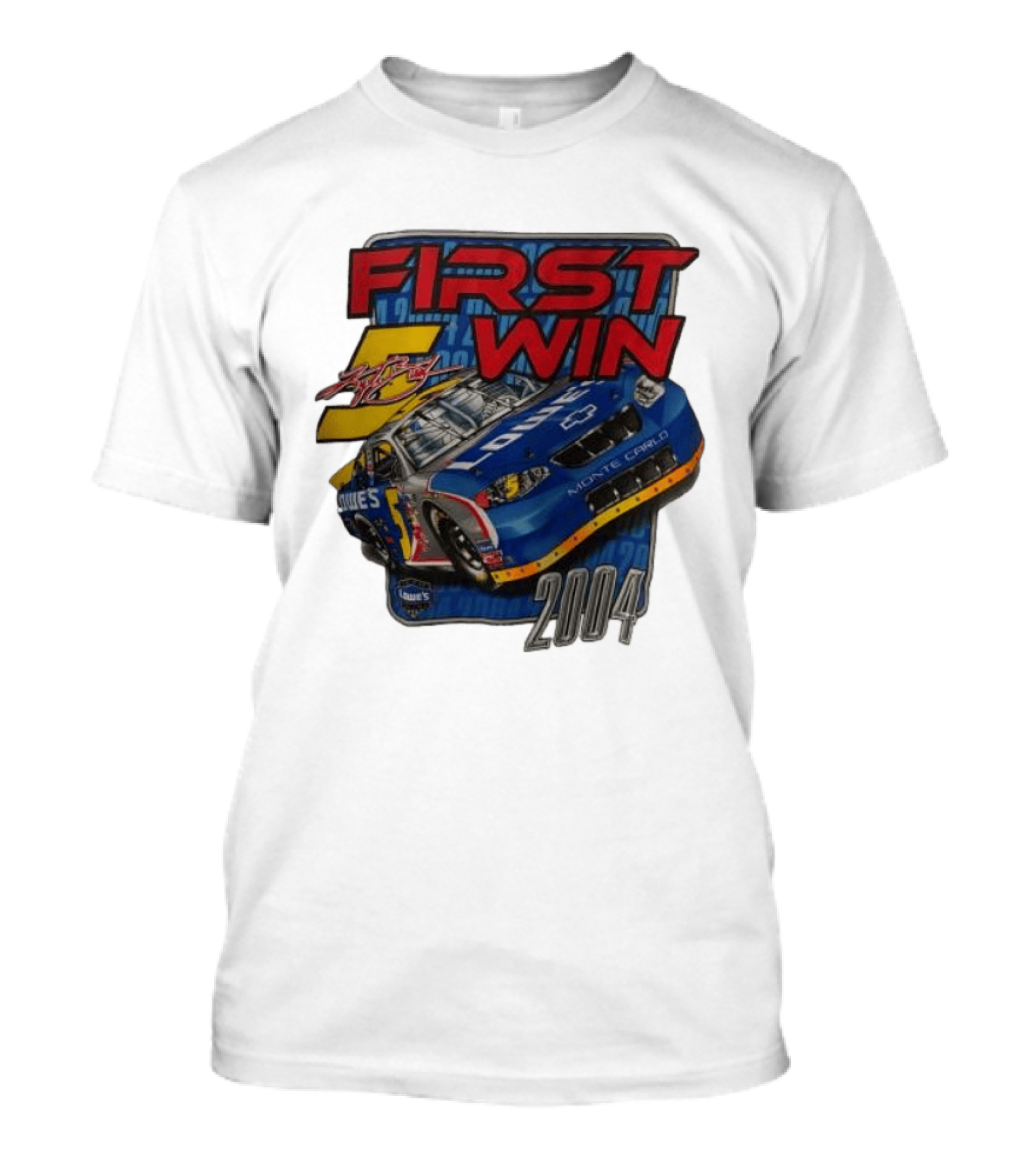 First Win 2004 Jimmie Johnson Lowe's Monte Carlo Hendrick Motorsports T-Shirt