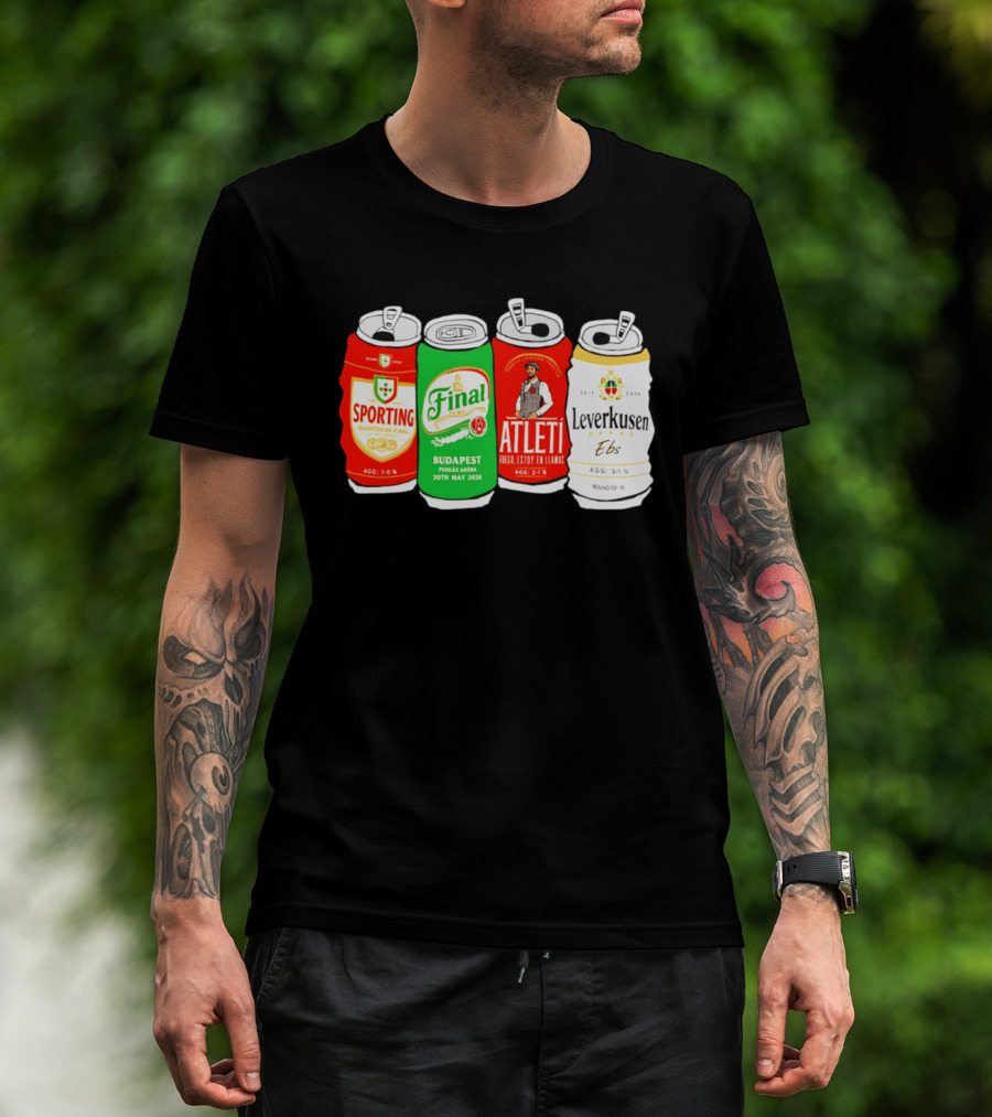 AFC Sporting Atleti Leverkusen Road To Budapest Final 2026 Puskás Aréna T-Shirt