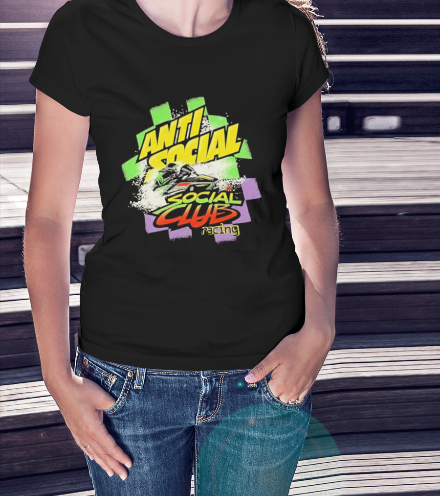 Anti Social Social Club Racing Arctic Snowmobile T-Shirt