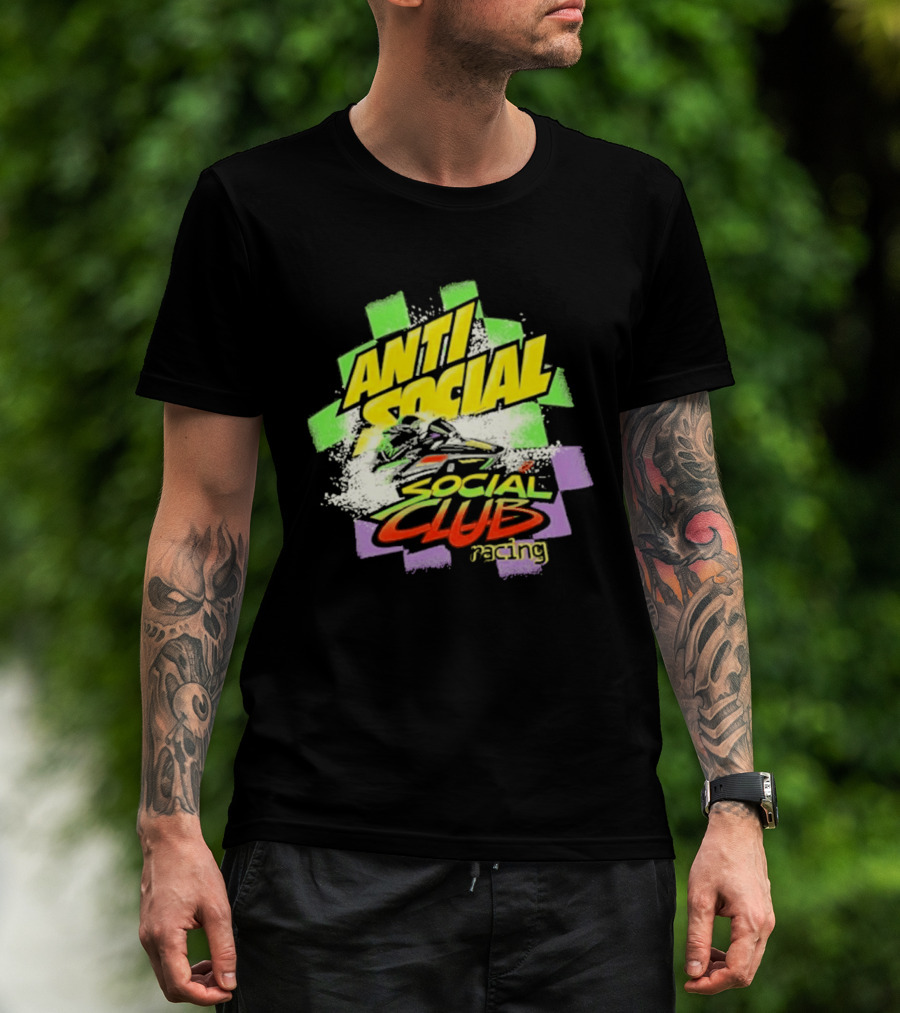 Anti Social Social Club Racing Arctic Snowmobile T-Shirt
