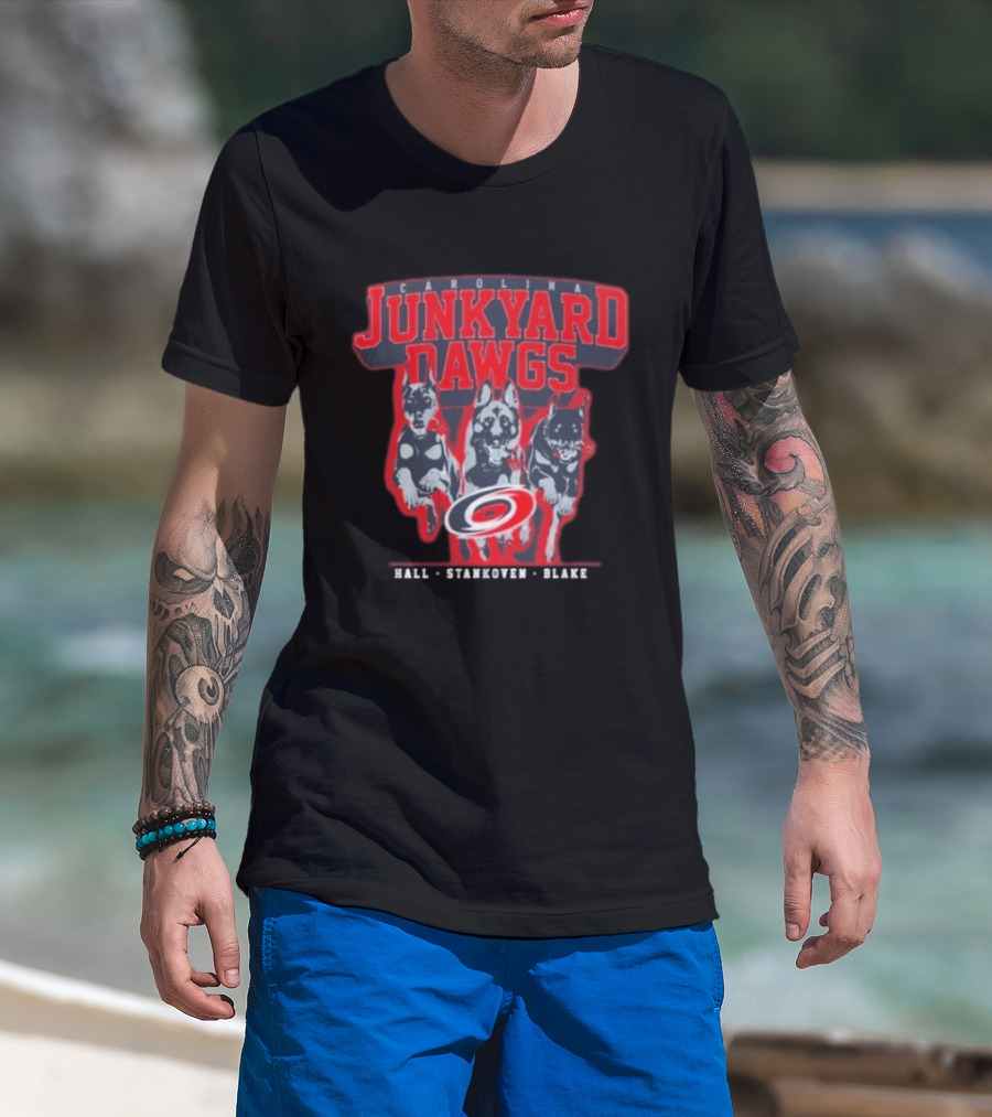 Carolina Junkyard Dawgs Hall Stankoven Blake Hurricanes T-Shirt