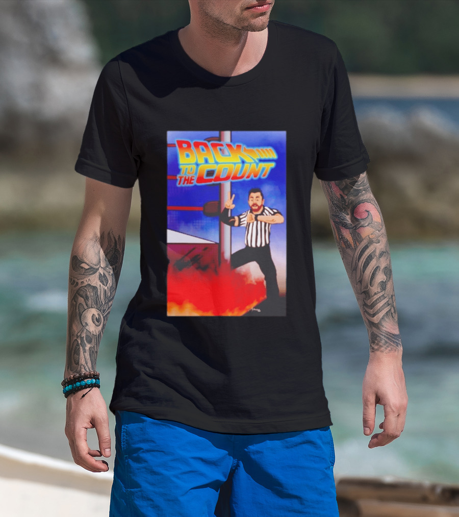Daniel Spencer Back To The Count Wrestling Referee Nostalgia T-Shirt