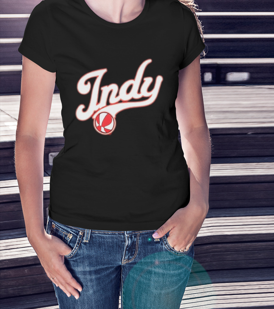 Indy Baseball Red 2023 Casual Classic Sports Style Retro Look T-Shirt