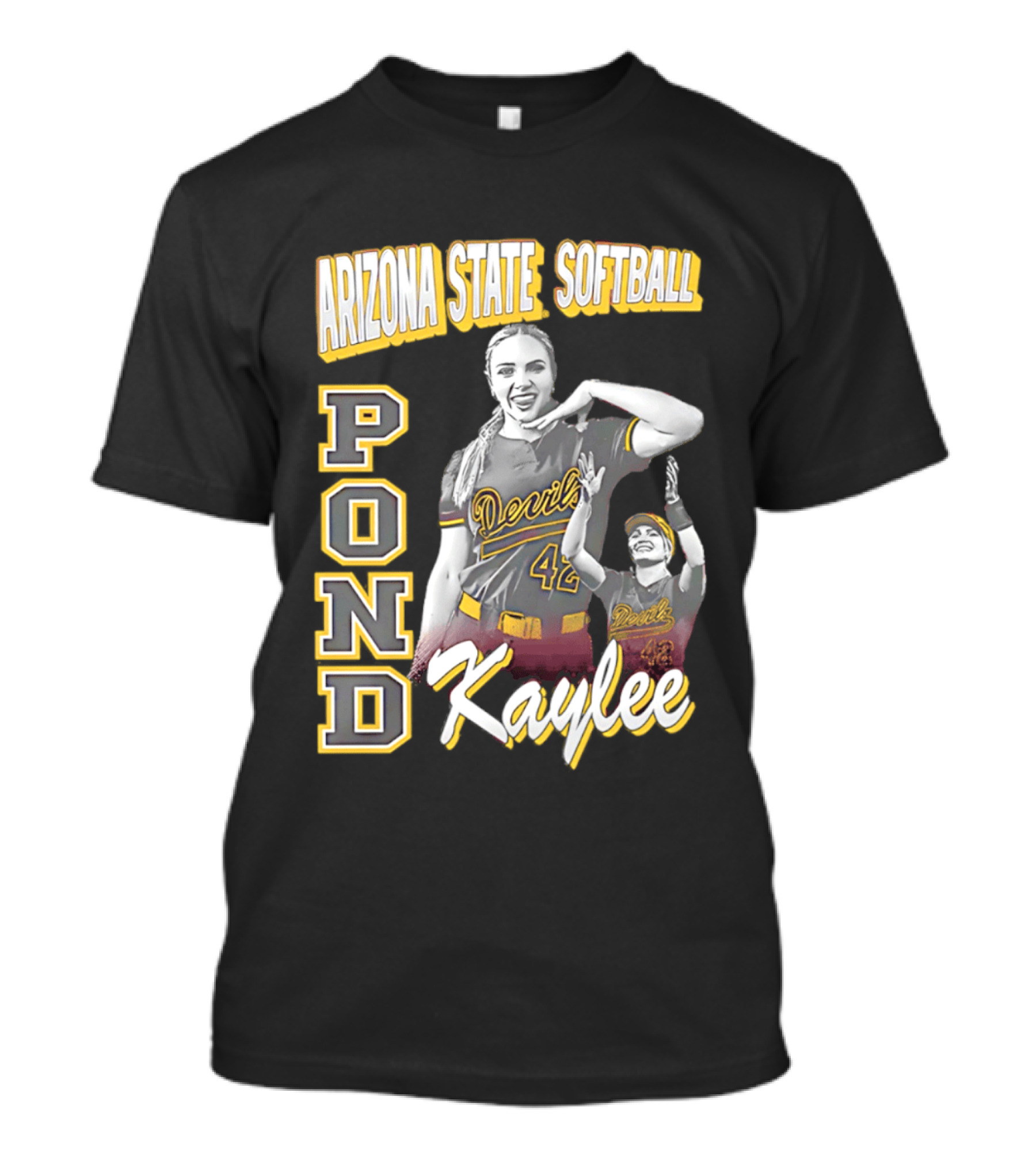 Arizona State Softball Kaylee Pond Devils 42 T-Shirt