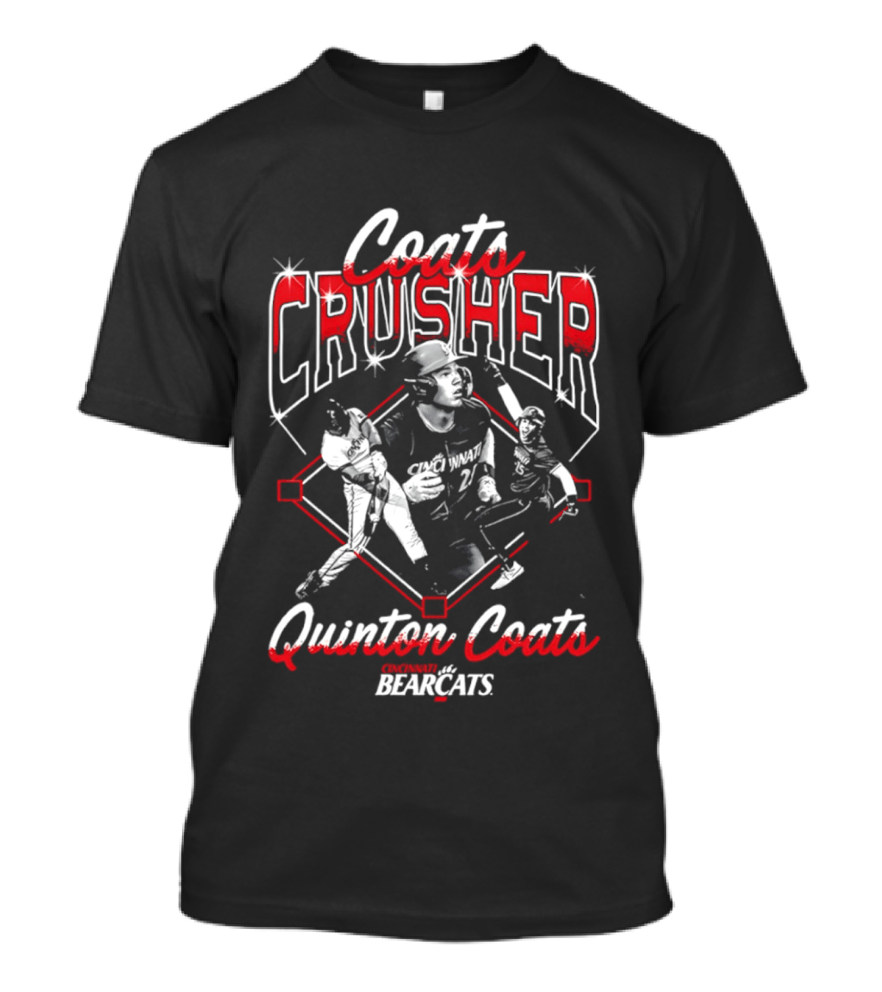 Coats Crusher Quinton Coats Bearcats T-Shirt