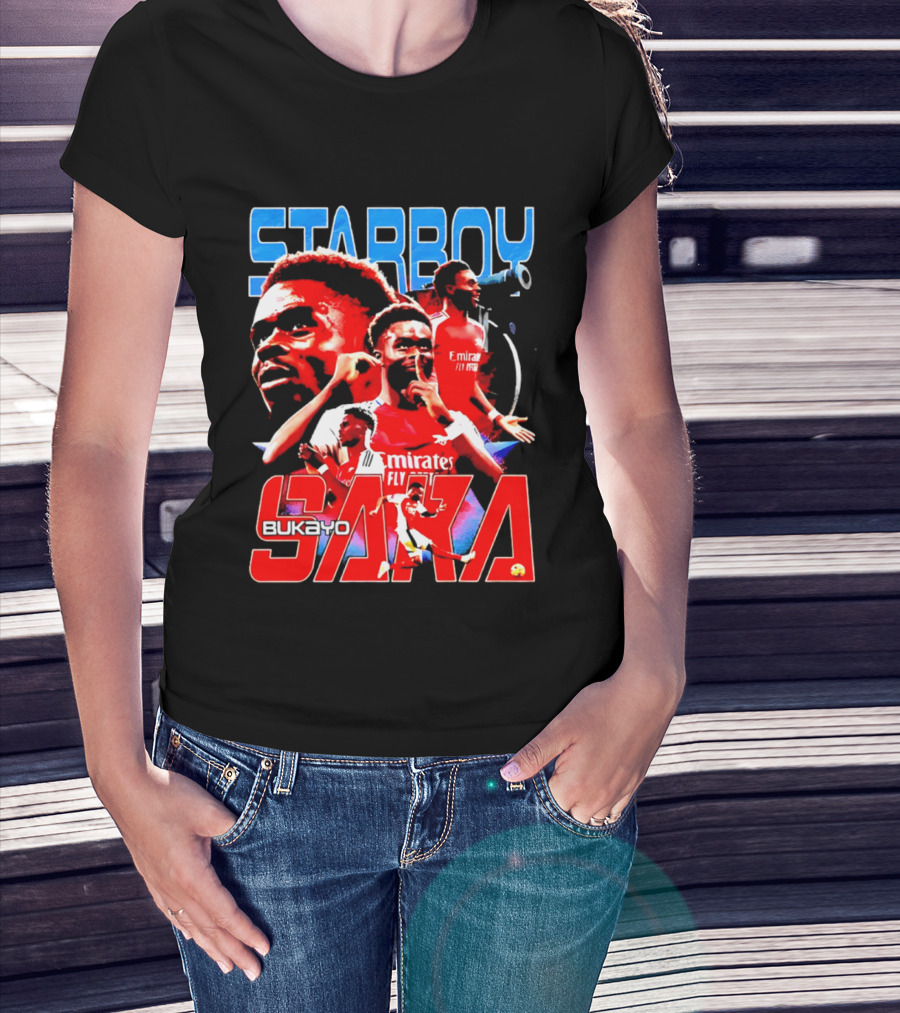 Starboy Bukayo Saka Arsenal Emirates Fly Player T-Shirt