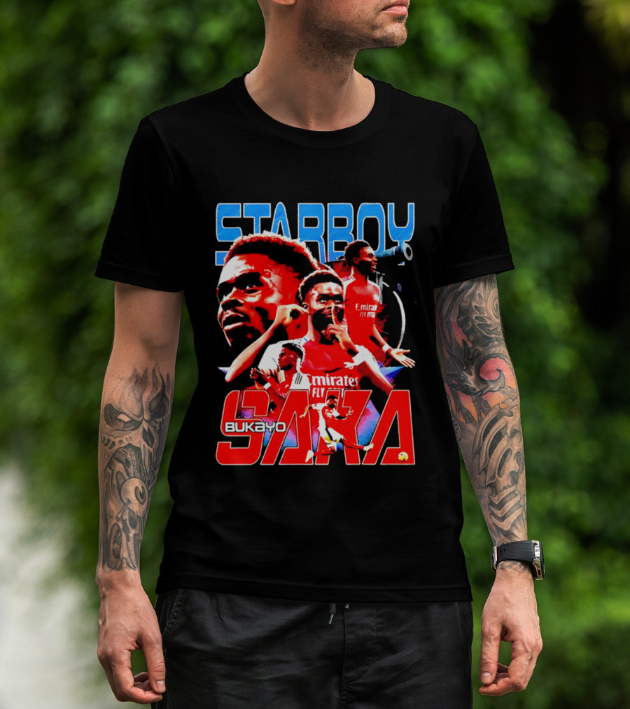 Starboy Bukayo Saka Arsenal Emirates Fly Player T-Shirt