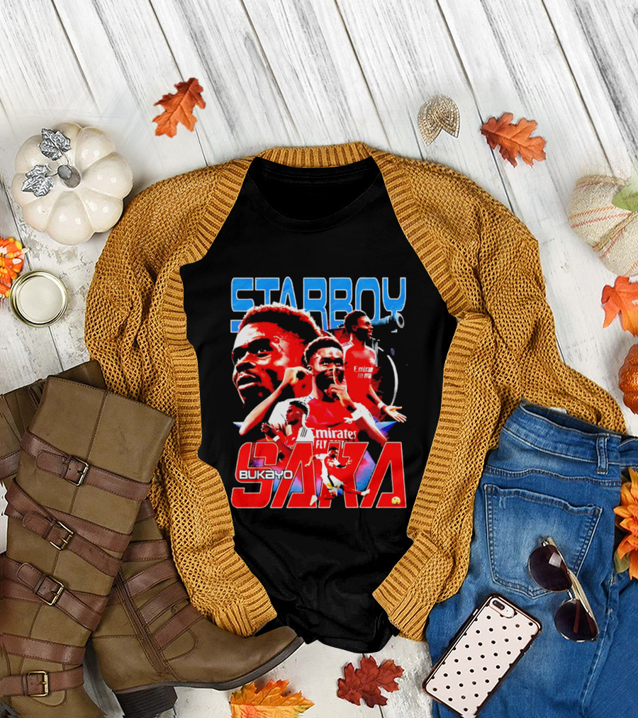 Starboy Bukayo Saka Arsenal Emirates Fly Player T-Shirt