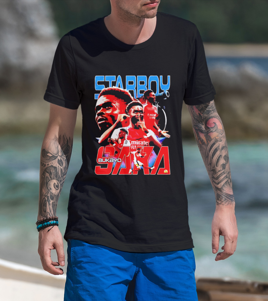 Starboy Bukayo Saka Arsenal Emirates Fly Player T-Shirt