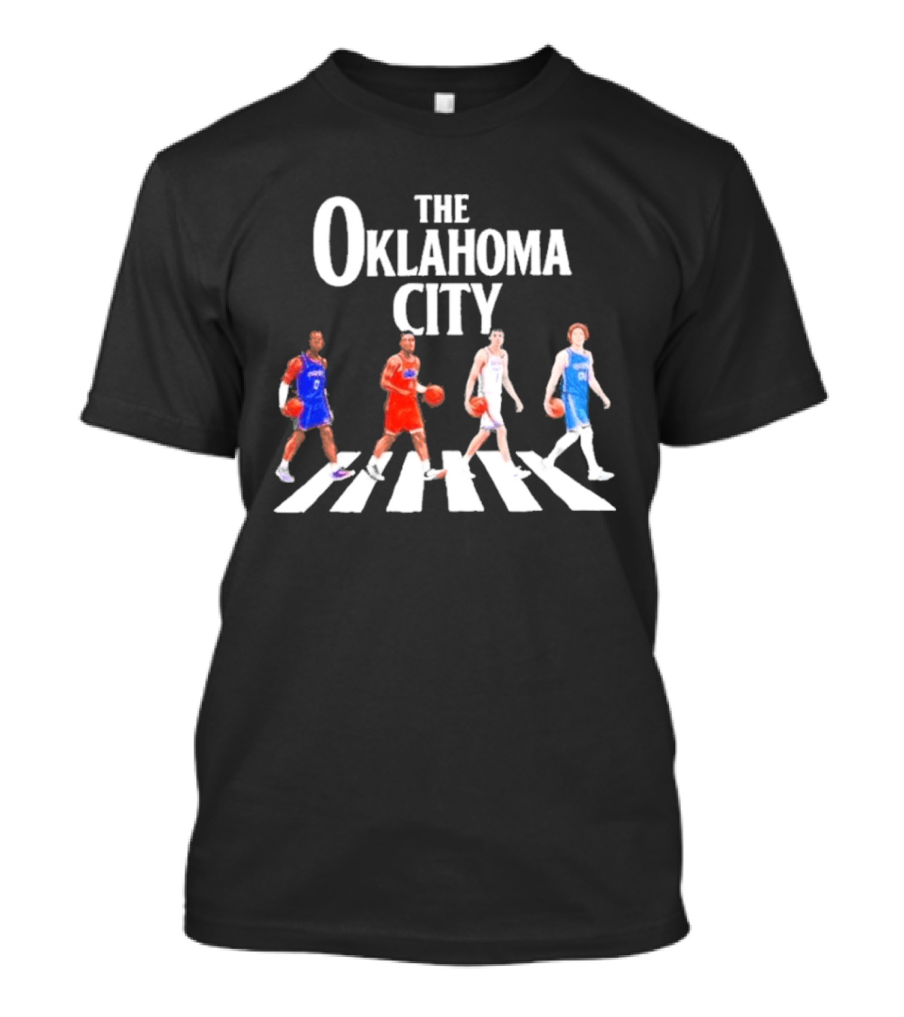 The Oklahoma City Players Abbey Road Basketball T-Shirt