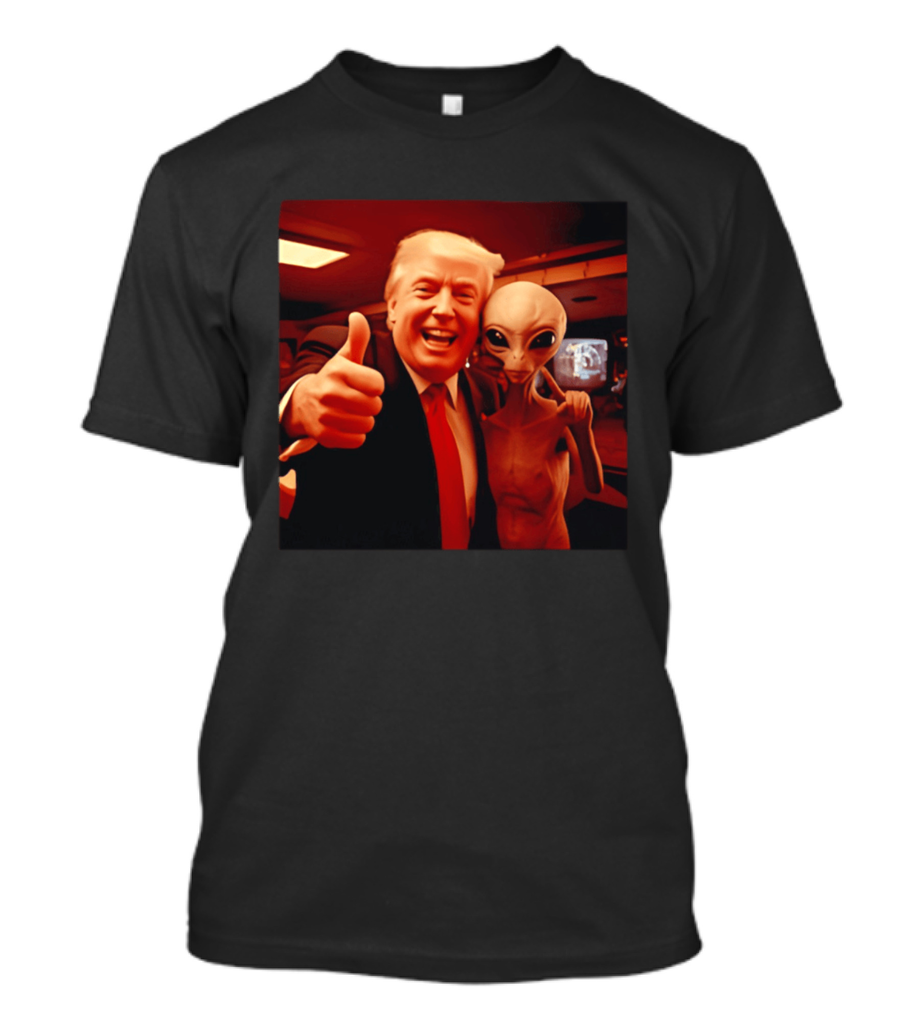 Trump Alien Selfie Ultimate UFO Disclosure Image T-Shirt
