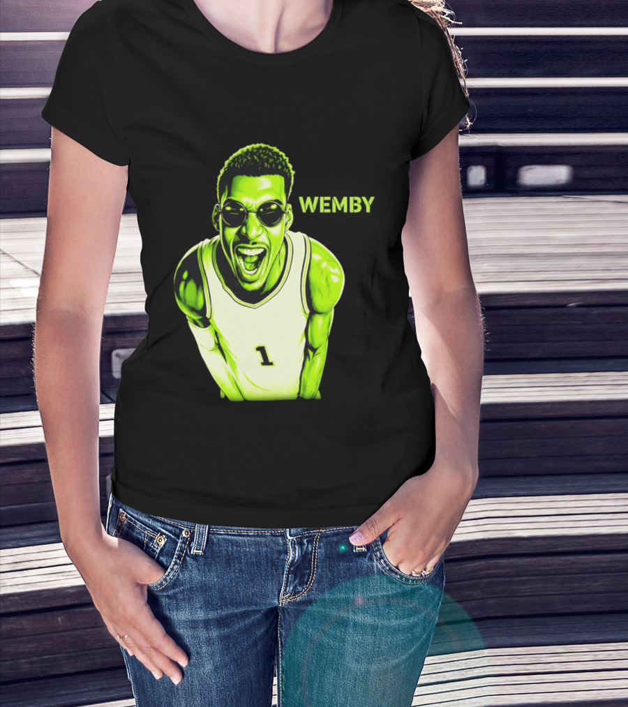 Victor Wembanyama Wemby San Antonio Spurs Alien Basketball Player 1 T-Shirt