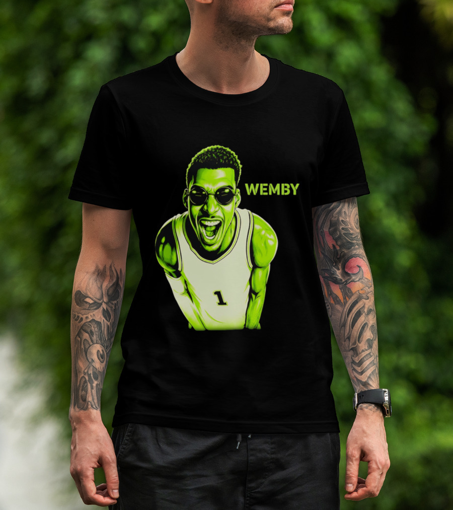 Victor Wembanyama Wemby San Antonio Spurs Alien Basketball Player 1 T-Shirt