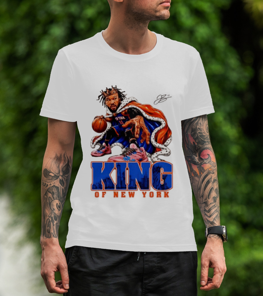 Jalen Brunson 2026 King Of New York Knicks NBA Basketball T-Shirt