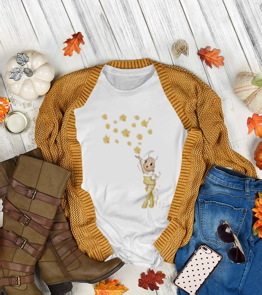 Mainfactor Xoxo Your All Star Cheerful Character with Yellow Confetti T-Shirt