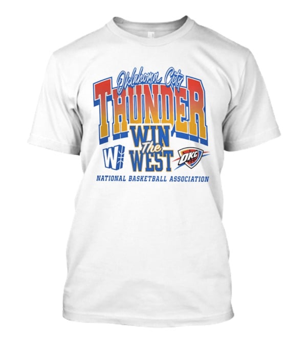 Oklahoma City Thunder Win The West NBA Basketball National Basketball Association OKC T-Shirt