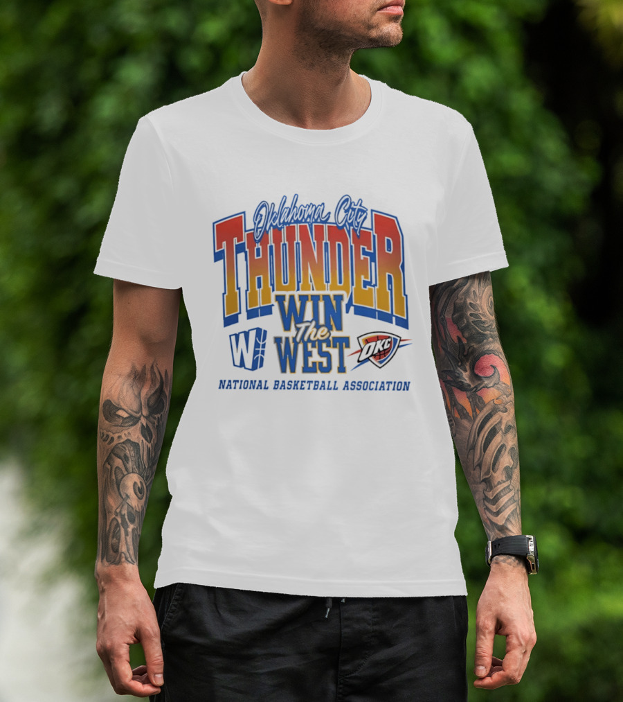 Oklahoma City Thunder Win The West NBA Basketball National Basketball Association OKC T-Shirt