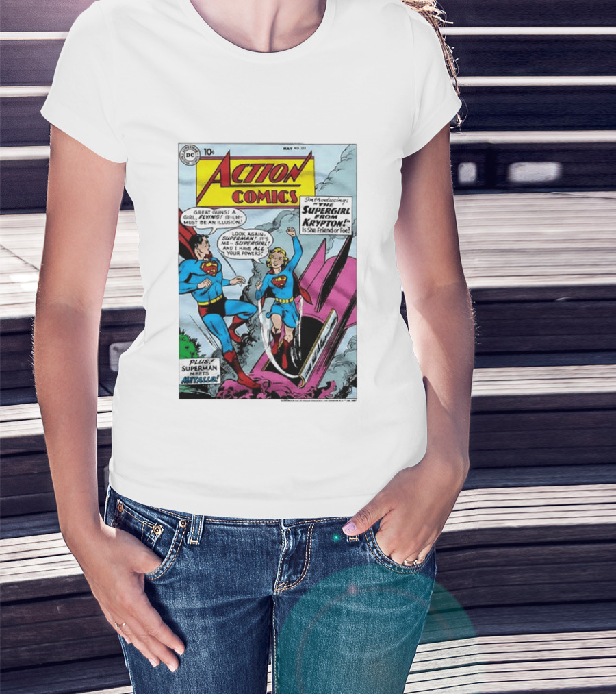 Action Comics 252 Superman Meets Supergirl From Krypton DC Comics 1959 T-Shirt
