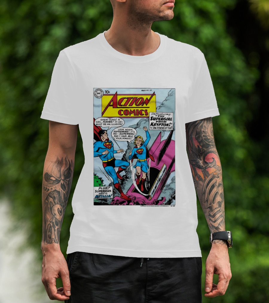 Action Comics 252 Superman Meets Supergirl From Krypton DC Comics 1959 T-Shirt