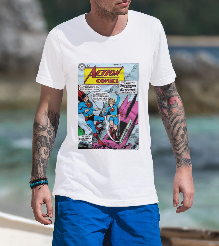 Action Comics 252 Superman Meets Supergirl From Krypton DC Comics 1959 T-Shirt