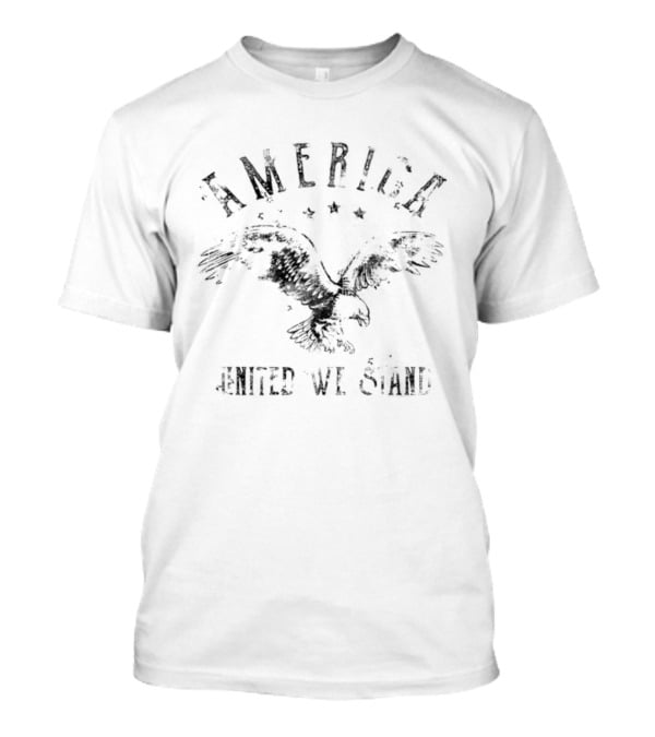 America United We Stand Bald Eagle T-Shirt