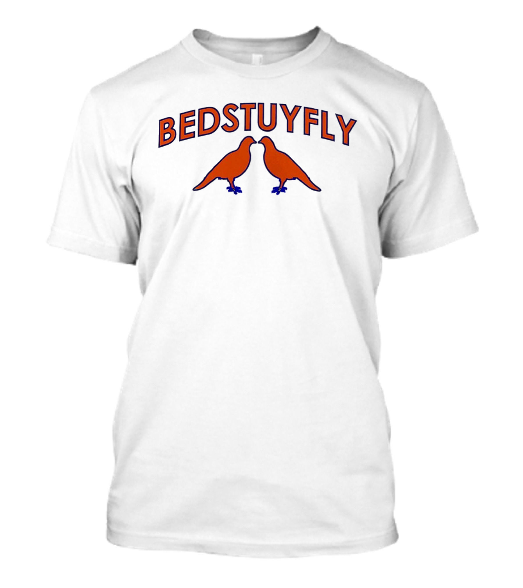 BEDSTUYFLY Kissing Pigeons Brooklyn New York Streetwear T-Shirt