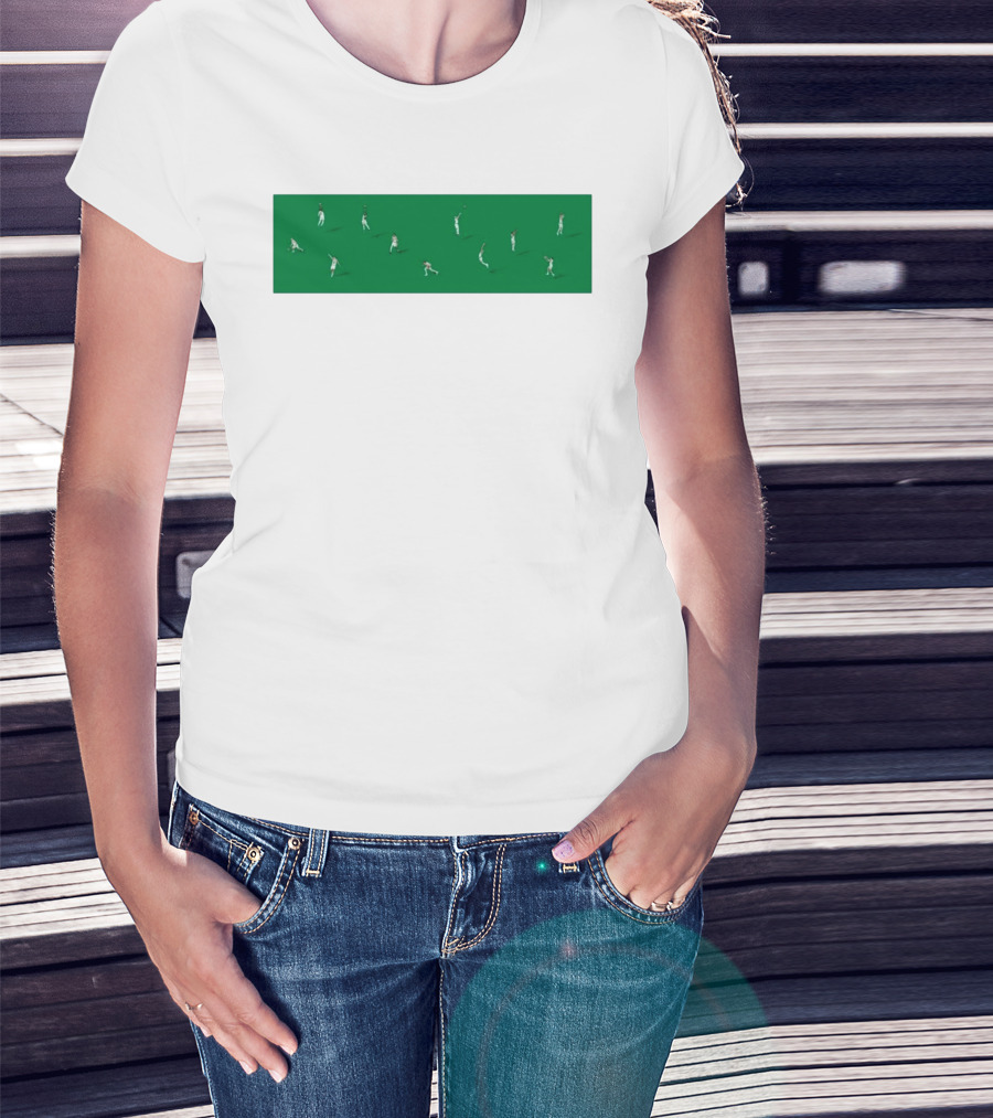 Boston Celtics Minimalist Green Team Players Iconic Moves T-Shirt