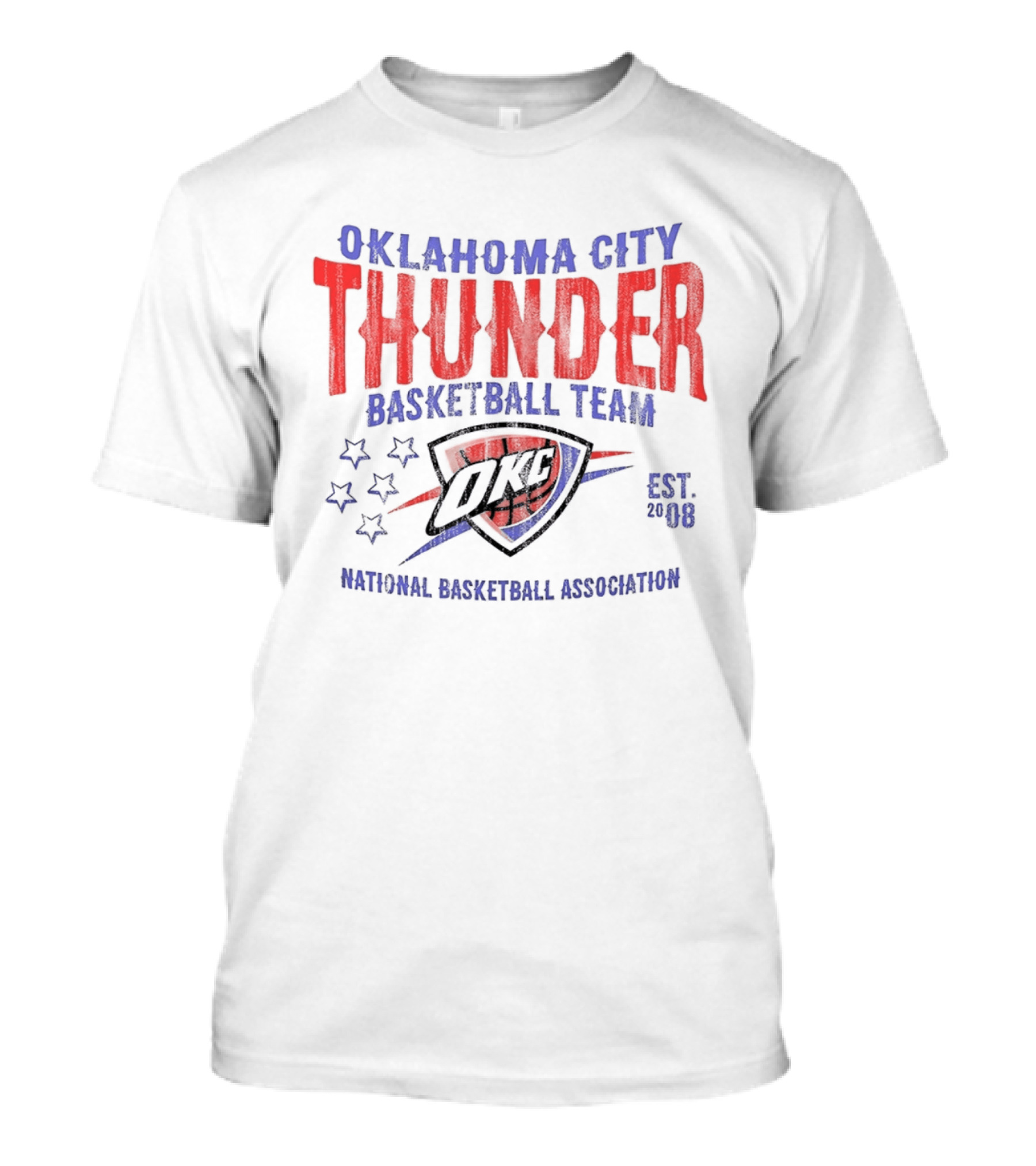 Oklahoma City Thunder Basketball Team National Basketball Association Est 2008 OKC T-Shirt