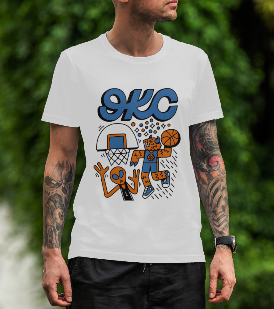 OKC Thunder Rumble Dunk Basketball T-Shirt