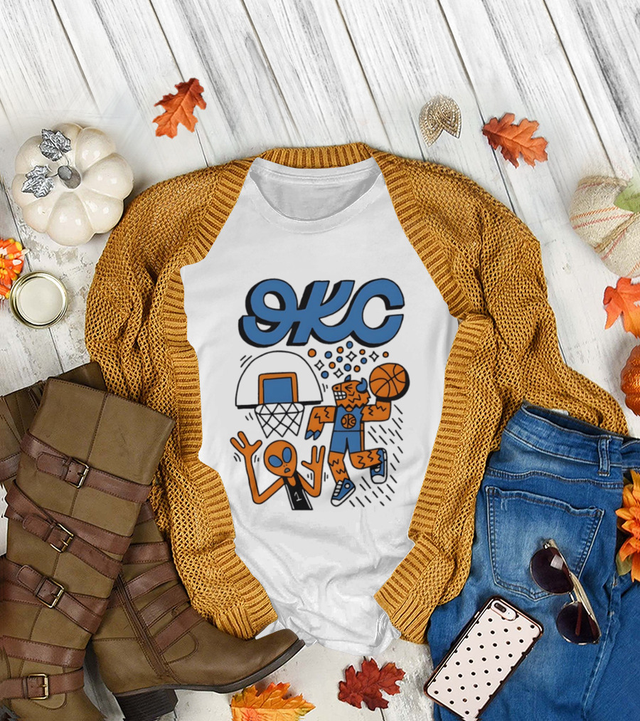 OKC Thunder Rumble Dunk Basketball T-Shirt