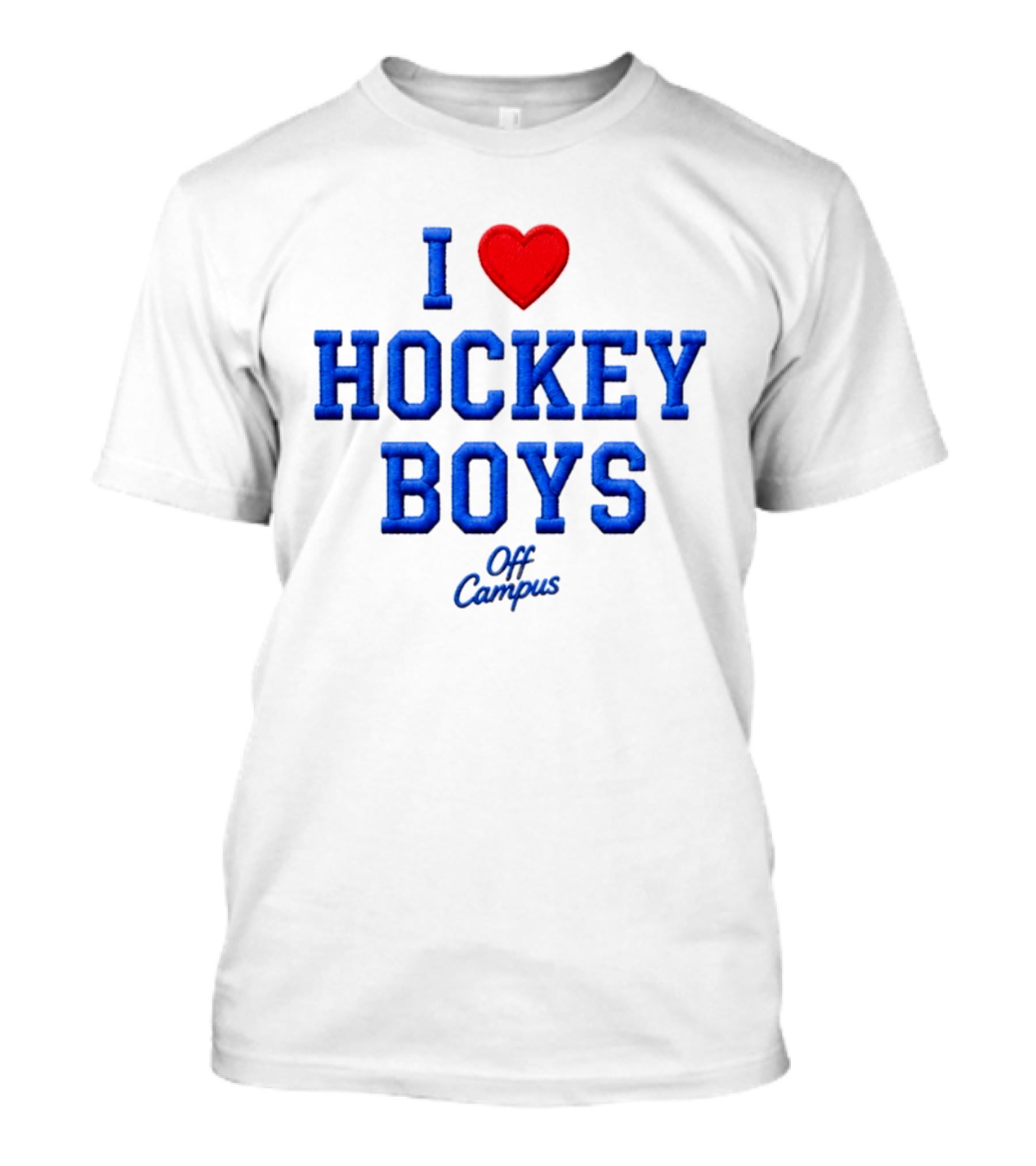 I Love Hockey Boys Off Campus T-Shirt