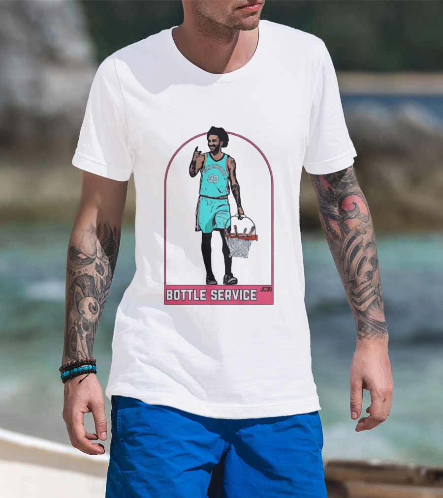San Antonio Jeremy Sochan Bottle Service JC30 T-Shirt