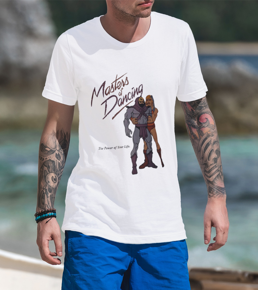 Masters Of Dancing Skeletor He Man The Power Of Your Life Embrace T-Shirt