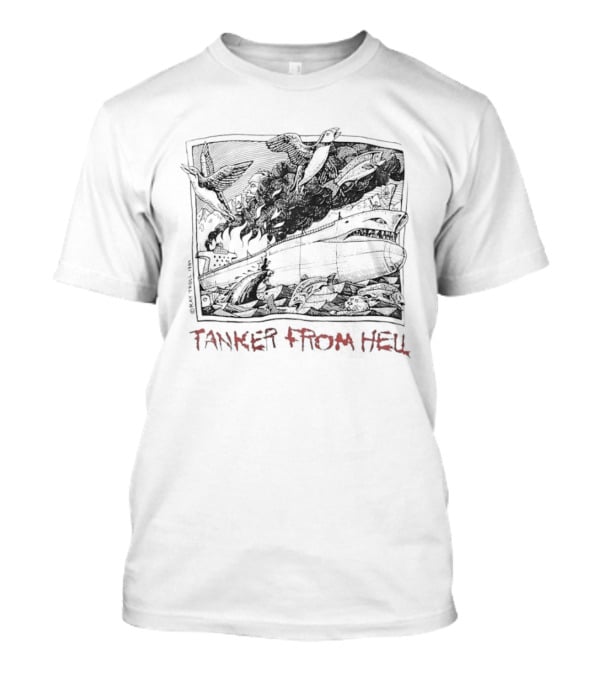 Tanker From Hell Ray Troll 1989 T-Shirt