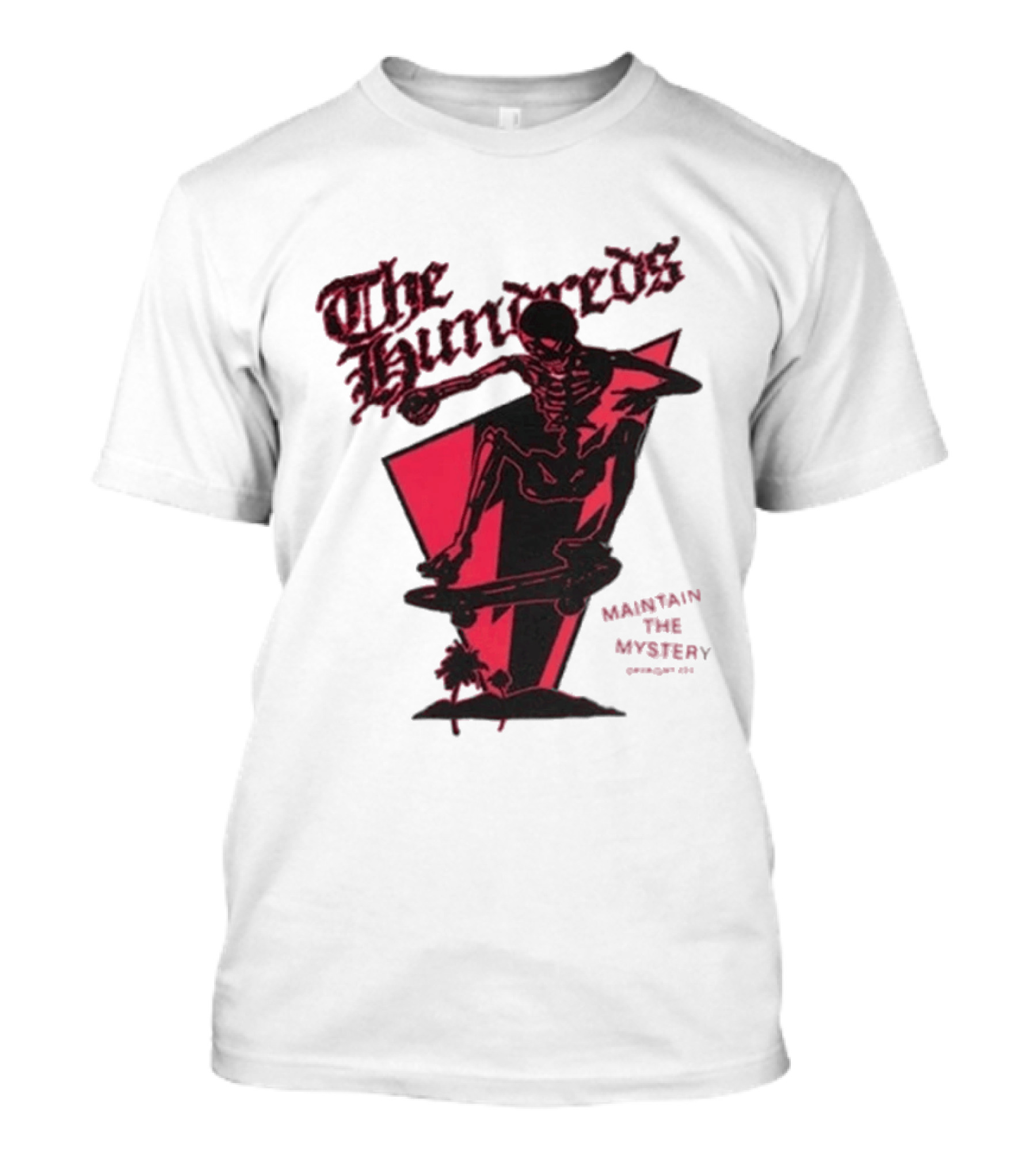 The Hundreds Skeleton Skateboarding Maintain The Mystery T-Shirt