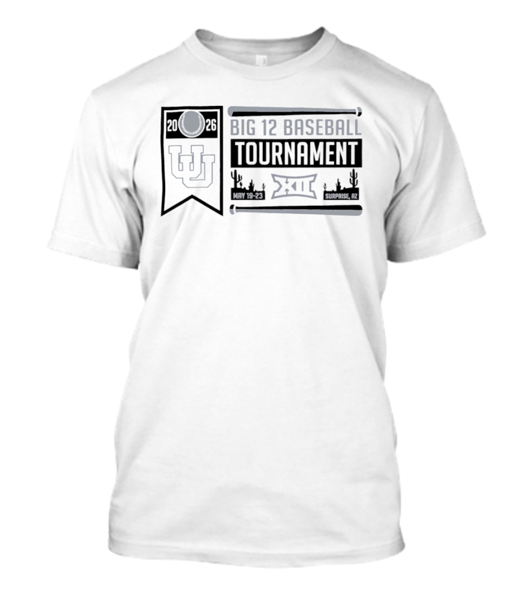 Utah Utes Big 12 Baseball Tournament 2026 May 19 23 Surprise AZ T-Shirt