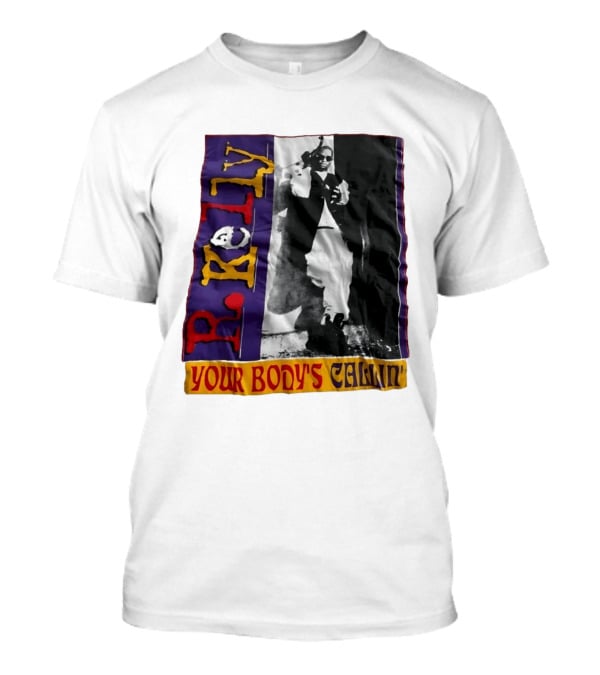 R Kelly Your Body's Callin' Vintage Style Avec Photo Iconique Et Couleurs Vives T-Shirt