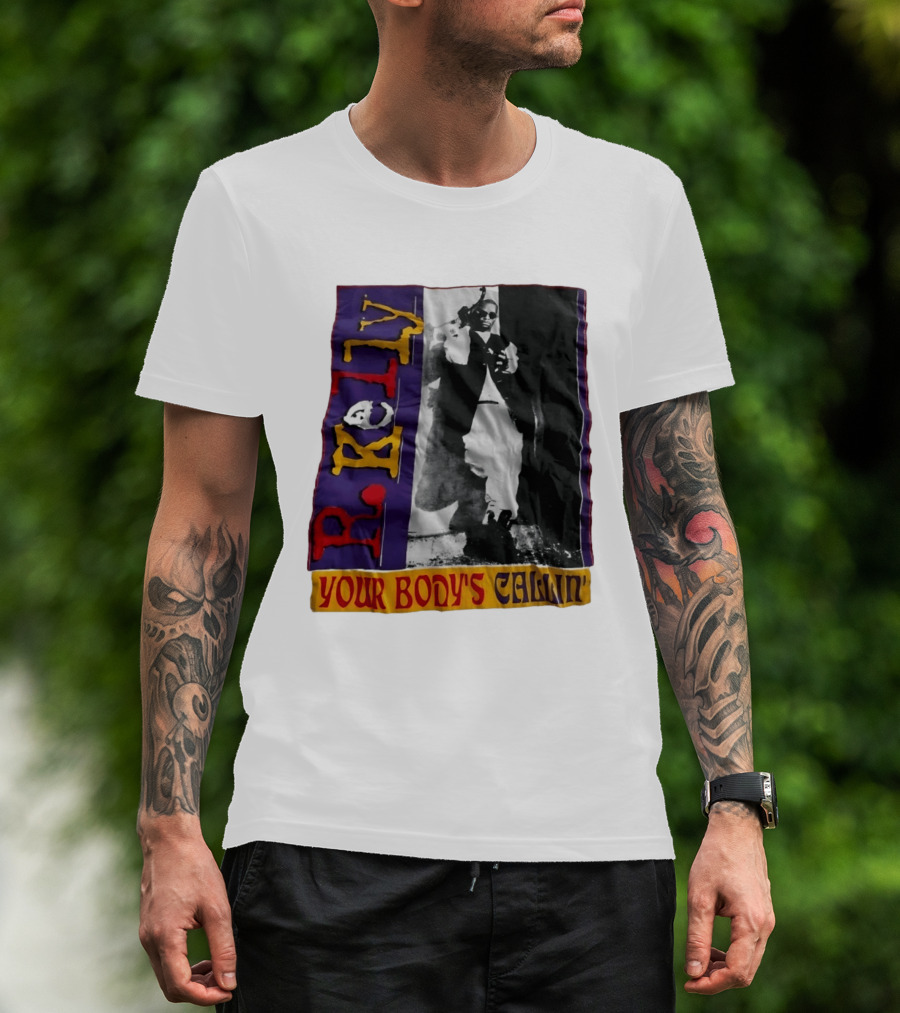 R Kelly Your Body's Callin' Vintage Style Avec Photo Iconique Et Couleurs Vives T-Shirt