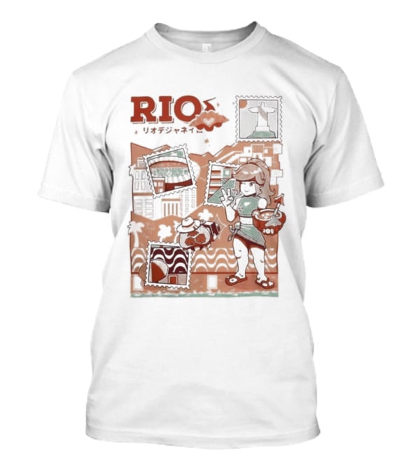 RIO Carnaval Starlight Flip Flops Heyra Vieira T-Shirt