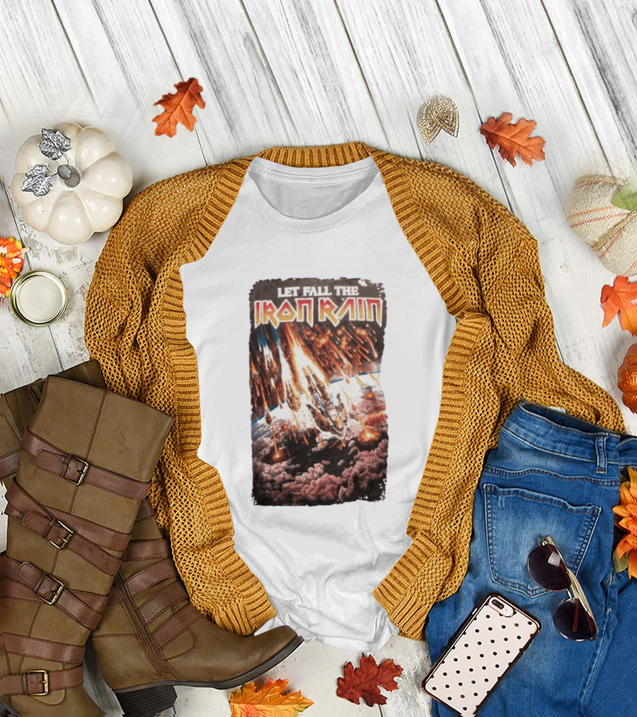 Let Fall the Iron Rain Outer Space Meteor Invasion Explosion T-Shirt
