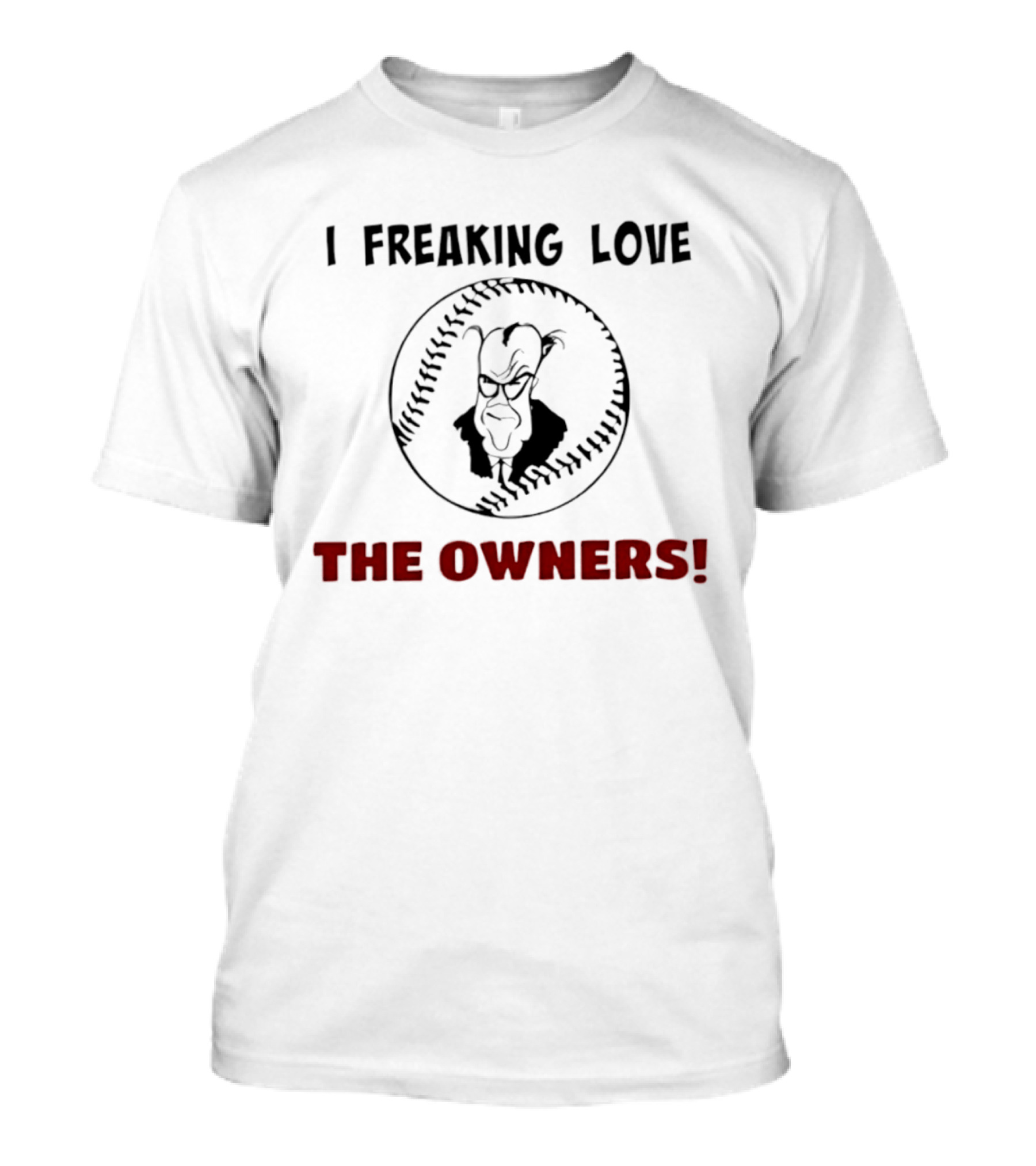 I Freaking Love The Owners Mr Burns The Simpsons Baseball T-Shirt