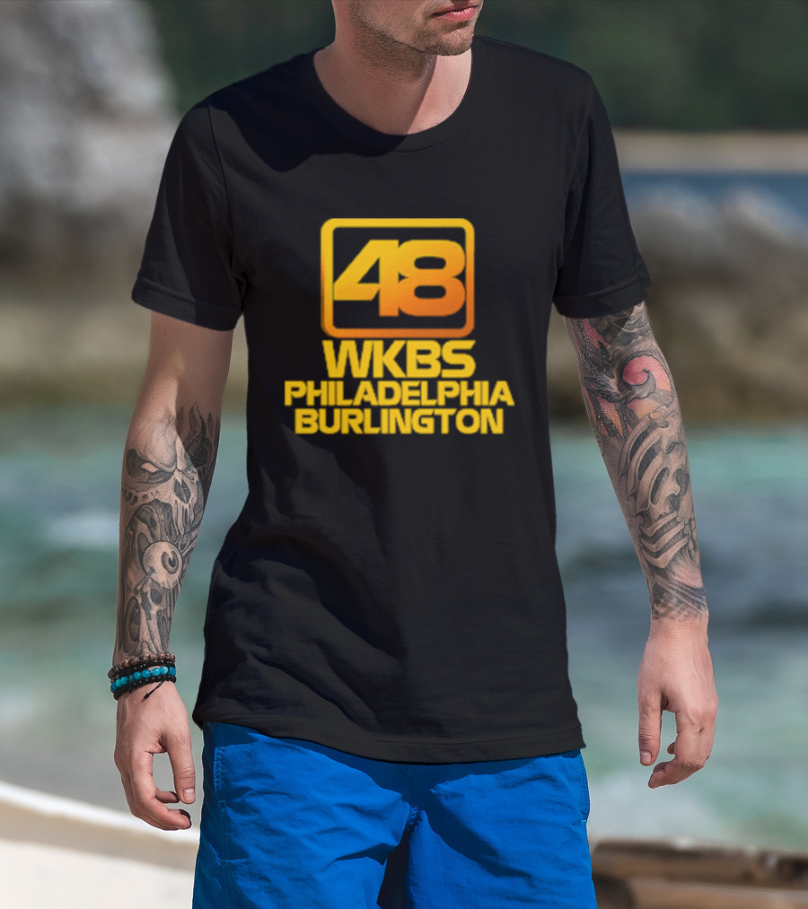 48 WKBS Philadelphia Burlington Vintage Television Broadcast T-Shirt