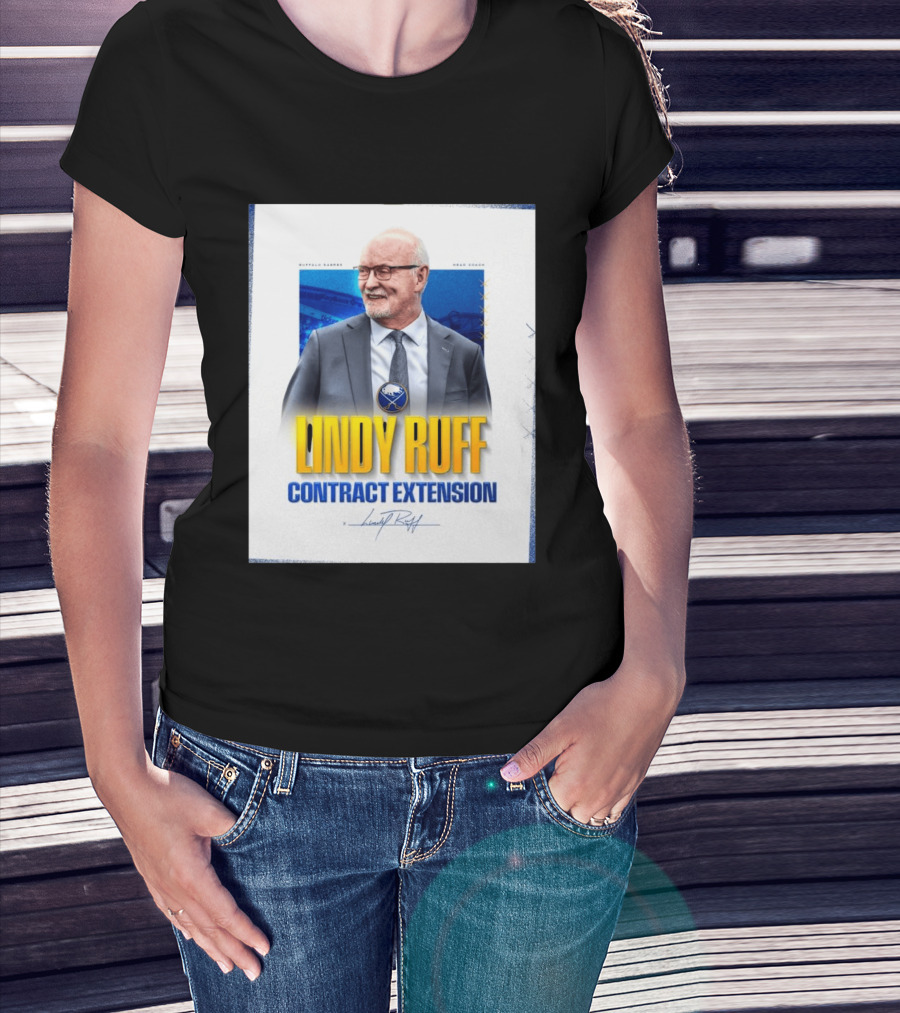 Buffalo Sabres Lindy Ruff Head Coach Contract Extension T-Shirt