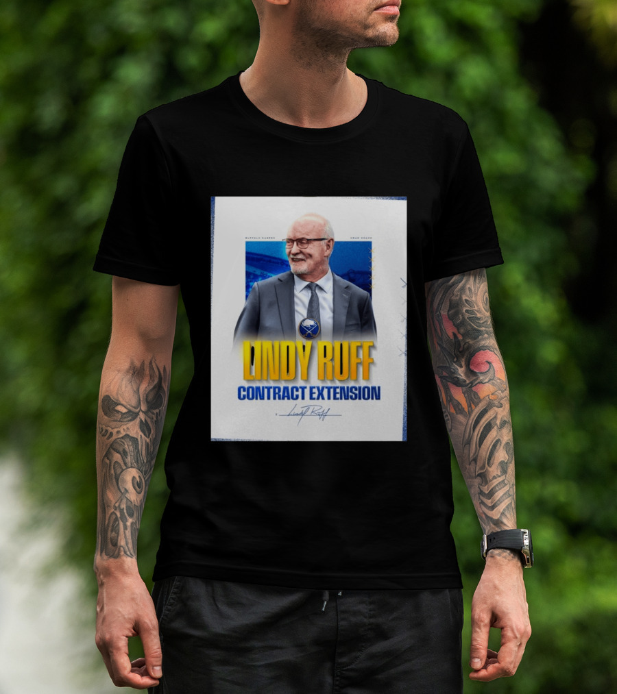 Buffalo Sabres Lindy Ruff Head Coach Contract Extension T-Shirt