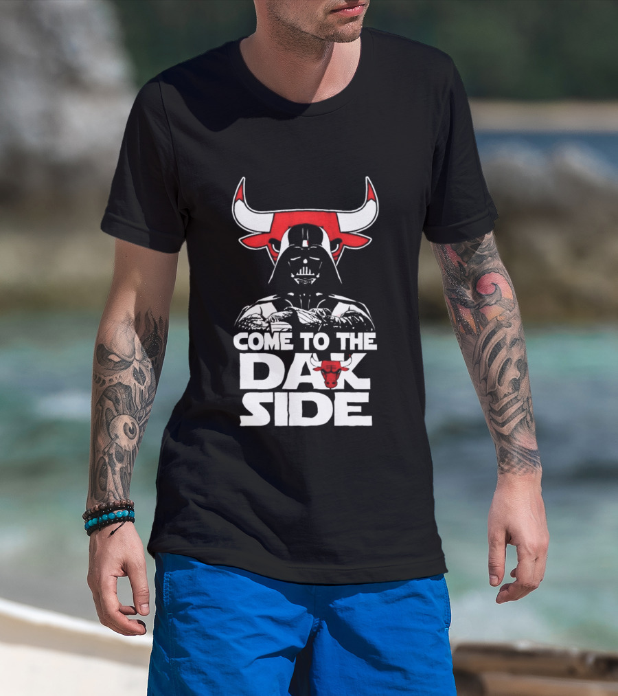 Come To The Dark Side Darth Vader Chicago Bulls Star Wars T-Shirt