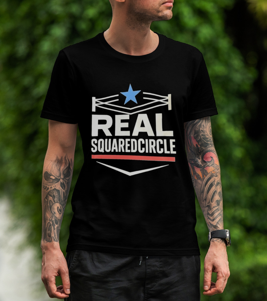 Real Squaredcircle WWE Wrestling Ring Star T-Shirt
