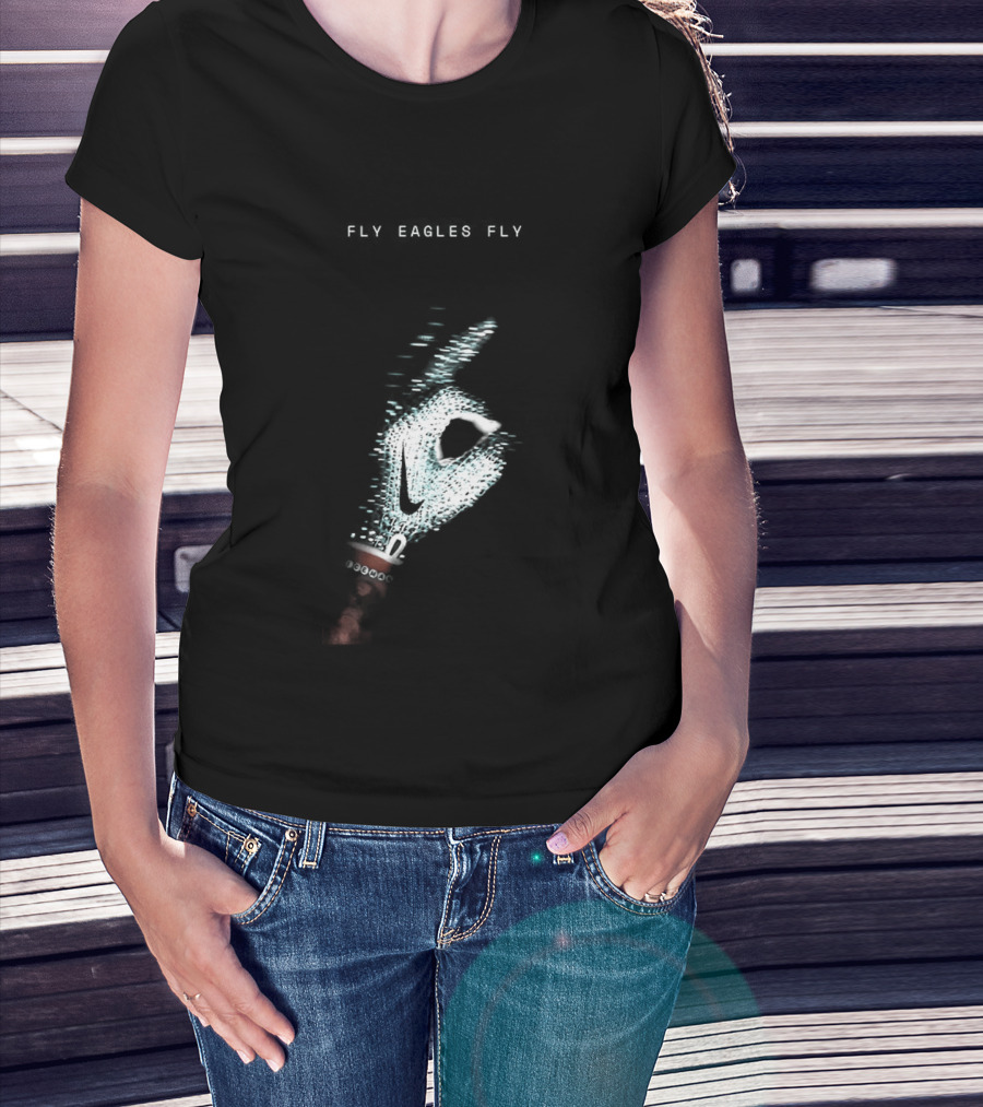 Fly Eagles Fly Philadelphia Eagles X Drake Iceman Diamond Chain Shh T-Shirt