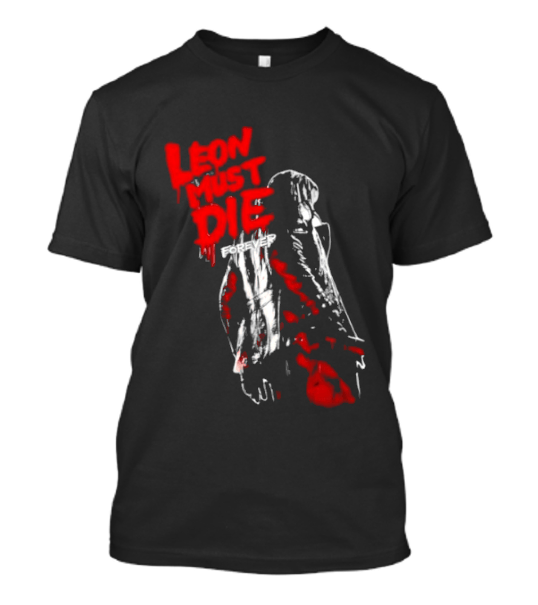 Leon Must Die Forever Red T-Shirt