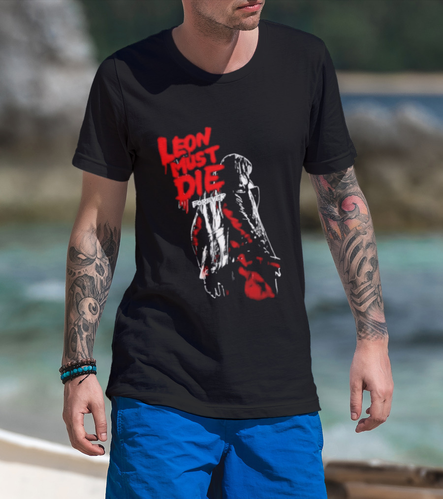 Leon Must Die Forever Red T-Shirt